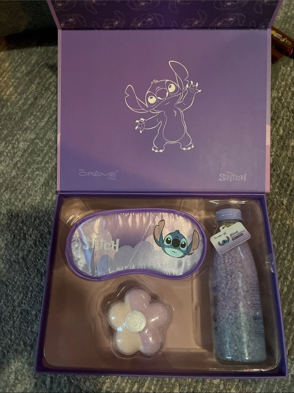 The Creme Shop Disney Stitch  Purple Fantasy Spa Set